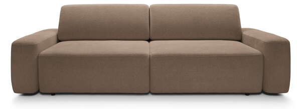 Masseno Sofa VEO z funkcją spania i pojemnikiem na pościel, Rozkładana sofa - Brązowy, RAVEN 45