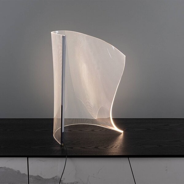 Schuller Valencia Lampa stołowa design Velos, możliwość ściemniania, przezroczysty / transparentny, salon / jadalnia, tworzywo sztuczne, design