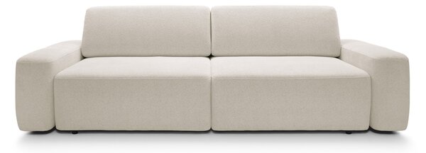 Masseno Sofa VEO z funkcją spania i pojemnikiem na pościel, Rozkładana sofa - Kremowy, RAVEN 24