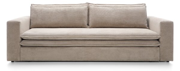 Masseno Sofa SCORZA z funkcją spania i pojemnikiem na pościel, Rozkładana sofa - Beżowy, POSO 100