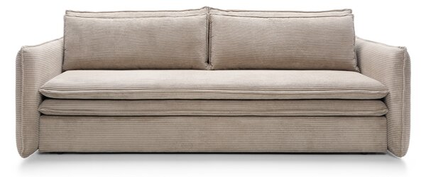 Masseno Sofa SCORZA z funkcją spania i pojemnikiem na pościel, Rozkładana sofa - Beżowy, POSO 03