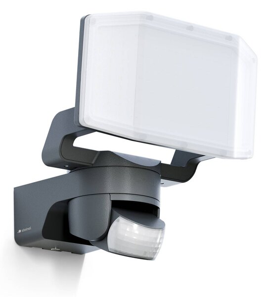 STEINEL Zewnętrzny reflektor ścienny LED XLED Protect S, antracytowy S, czarny, tworzywo sztuczne, nowoczesny