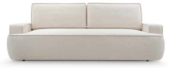 Masseno Sofa SOLO z funkcją spania i pojemnikiem na pościel, Rozkładana sofa - Beżowy, GERRA 10