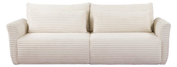 Masseno Sofa ILANO z funkcją spania i pojemnikiem na pościel, Rozkładana sofa - Kremowy, TILIA 1