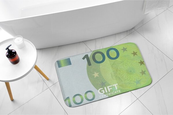Dywanik łazienkowy antypoślizgowy Dywanik łazienkowy antypoślizgowy Banknot Euro Pieniądz