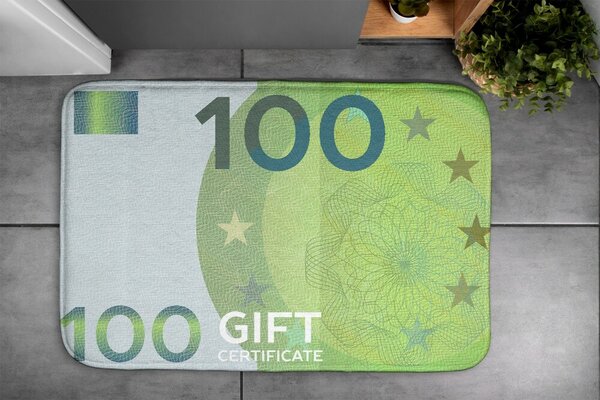 Dywanik łazienkowy antypoślizgowy Dywanik łazienkowy antypoślizgowy Banknot Euro Pieniądz