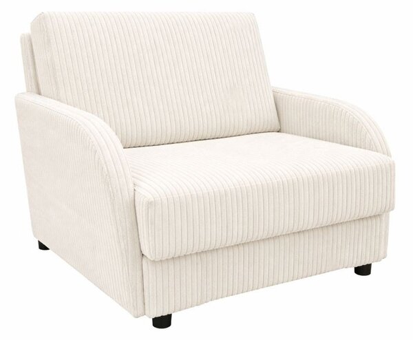 Masseno Sofa TIGO z funkcją spania i pojemnikiem na pościel, Rozkładana sofa - Kremowy, POSO 38