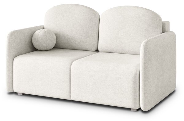 Masseno Sofa SUVI II z funkcją spania i pojemnikiem na pościel, Rozkładana sofa - Kremowy, NEVE 02