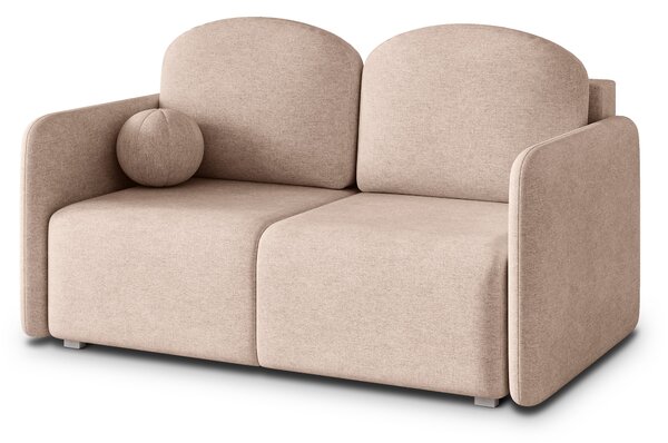 Masseno Sofa SUVI II z funkcją spania i pojemnikiem na pościel, Rozkładana sofa - Beżowy, NEVE 04