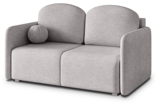 Masseno Sofa SUVI II z funkcją spania i pojemnikiem na pościel, Rozkładana sofa - Jasnoszary, NEVE 83