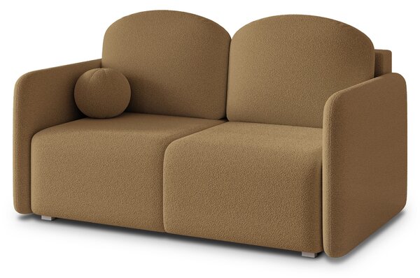 Masseno Sofa SUVI II z funkcją spania i pojemnikiem na pościel, Rozkładana sofa - Miodowy, QUELLE 17