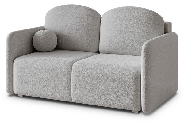 Masseno Sofa SUVI II z funkcją spania i pojemnikiem na pościel, Rozkładana sofa - Jasnoszary, QUELLE 83