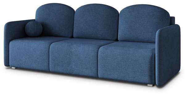 Masseno Sofa SUVI III z funkcją spania i pojemnikiem na pościel, Rozkładana sofa - Niebieski, NEVE 77