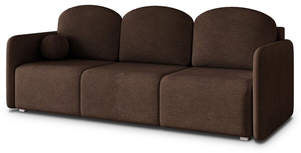 Masseno Sofa SUVI III z funkcją spania i pojemnikiem na pościel, Rozkładana sofa - Brązowy, NEVE 28