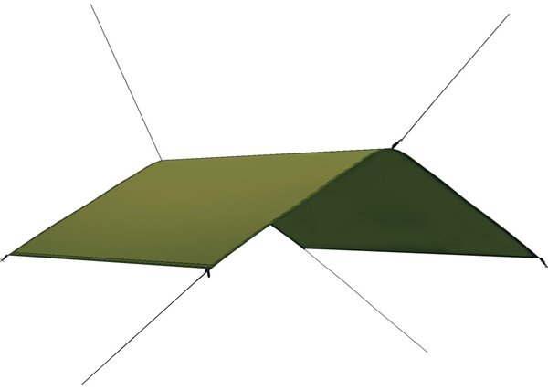 Płachta biwakowa, 4x4 m, zielona