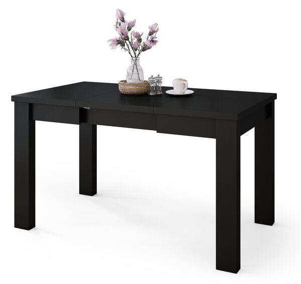 FONTE Czarny Mat - KLASYCZNY STÓŁ KUCHENNY/DO SALONU ROZKŁADANY DO 130 lub 155 cm!
