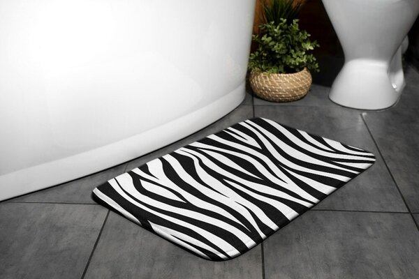 Dywanik pod prysznic Dywanik pod prysznic Zebra Paski
