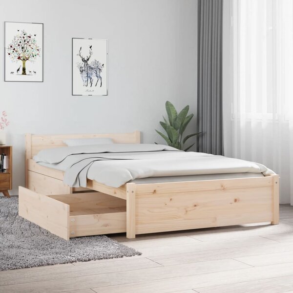 Rama łóżka z szufladami, 90x190 cm