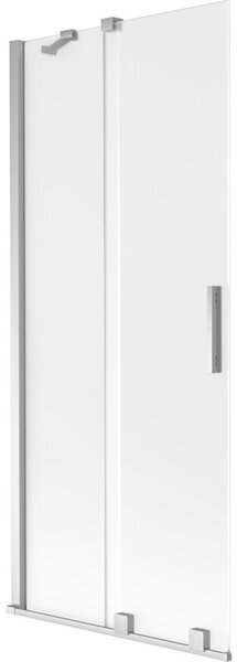 Mexen Velar parawan nawannowy 2-skrzydłowy rozsuwany 85 x 150 cm, szron, chrom - 896-085-000-31-01