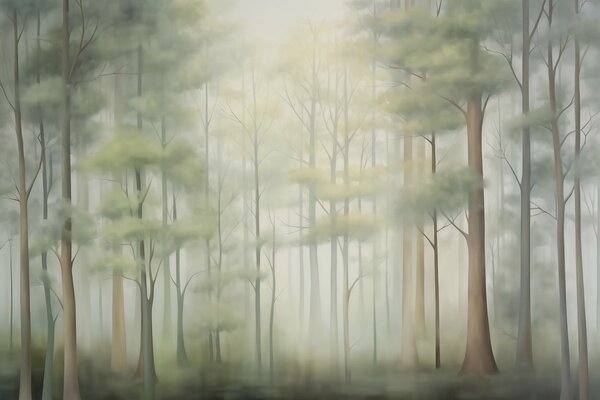 Fototapety Abstrakcyjny las liściasty, Fototapety Natura, w05673 : Uwalls.pl