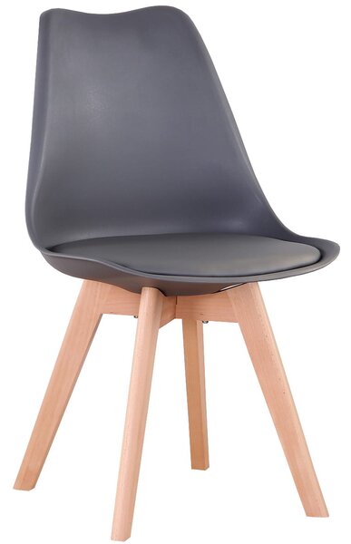 Krzesło w stylu skandynawskim 53E-7 szare