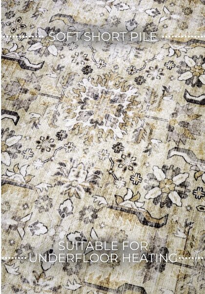 Beżowy dywan 80x150 cm Saveh Cream Gold – Elle Decoration