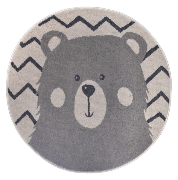 Szary dywan dziecięcy ø 140 cm Bear – Hanse Home