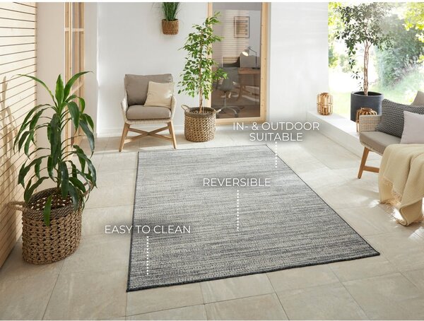 Szary dywan odpowiedni na zewnątrz 170x120 cm Gemini – Elle Decoration