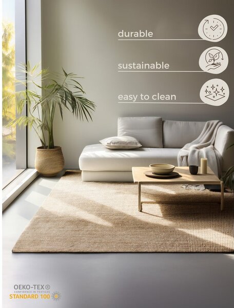 Naturalny dywan z juty 120x170 cm Bouclé – Hanse Home