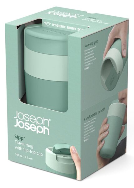 Miętowy kubek podróżny 340 ml Sipp – Joseph Joseph