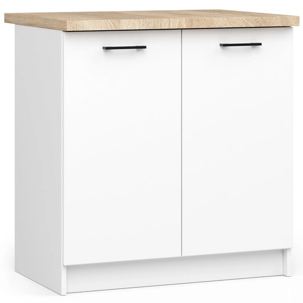 Biała Dolna Szafka Kuchenna 80 Cm B5-D38