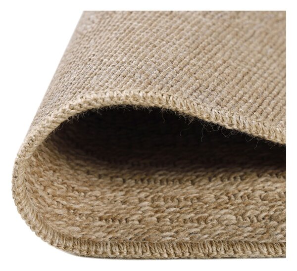 Czarno-beżowy okrągły dywan odpowiedni na zewnątrz ø 120 cm Comilla – Ayyildiz Carpets