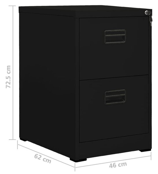 Kontenerek czarny na klucz pod biurko E5-T26