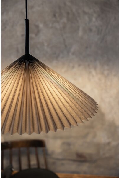 Szara lampa wisząca ø 50 cm Plisado – Markslöjd