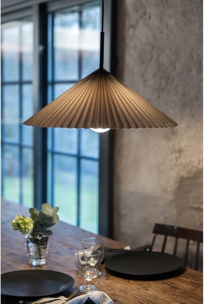 Szara lampa wisząca ø 50 cm Plisado – Markslöjd