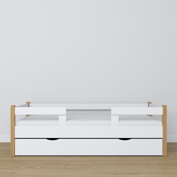 Drewniane łóżko z szufladą 1A/H