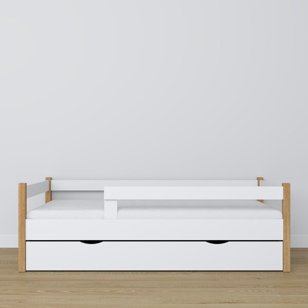 Drewniane łóżko z szufladą 1B/H