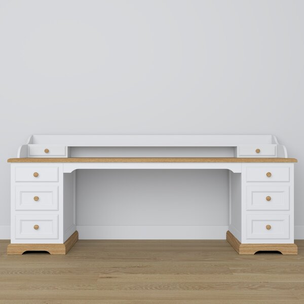 Drewniane biurko podwójne 6S+N Classic