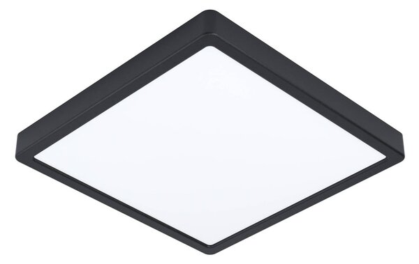 Czarna lampa sufitowa LED 28,5x28,5 cm FUEVA 5 – EGLO