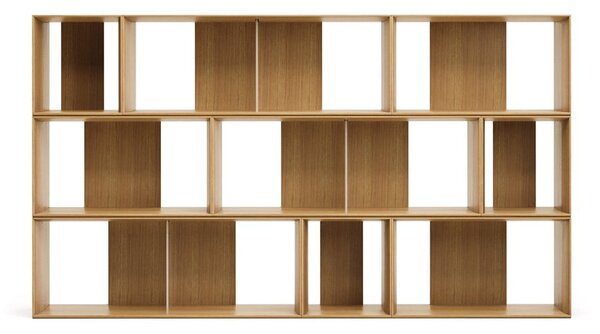 Modułowy system półek w dekorze dębu 9 szt. 202x114 cm Litto – Kave Home