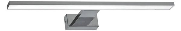 Srebrny kinkiet do łazienki - N018-Cortina 7W 30x12x4 cm