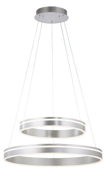 Smart hanglamp staal 2-lichts met afstandsbediening - Ronith Oswietlenie wewnetrzne