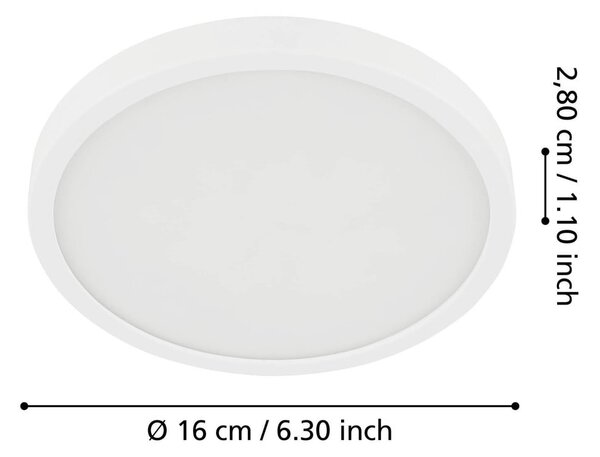 Biała lampa sufitowa LED FUEVA 5 – EGLO