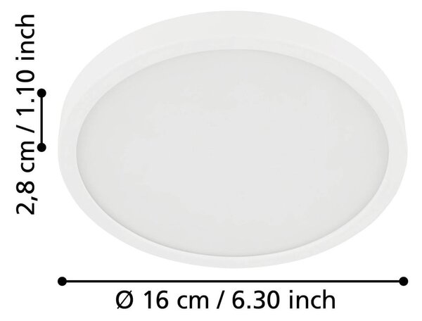 Biała lampa sufitowa LED FUEVA 5 – EGLO