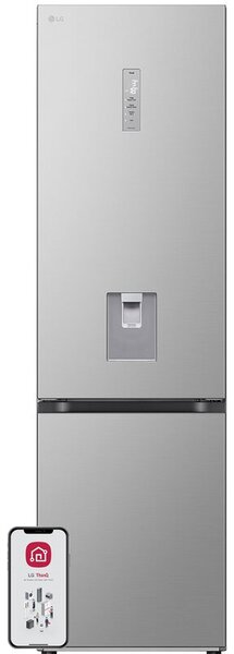 Lodówka LG GBF7272DPY No Frost 203cm Prime Silver DoorCooling+ LinearCooling Półka na wino