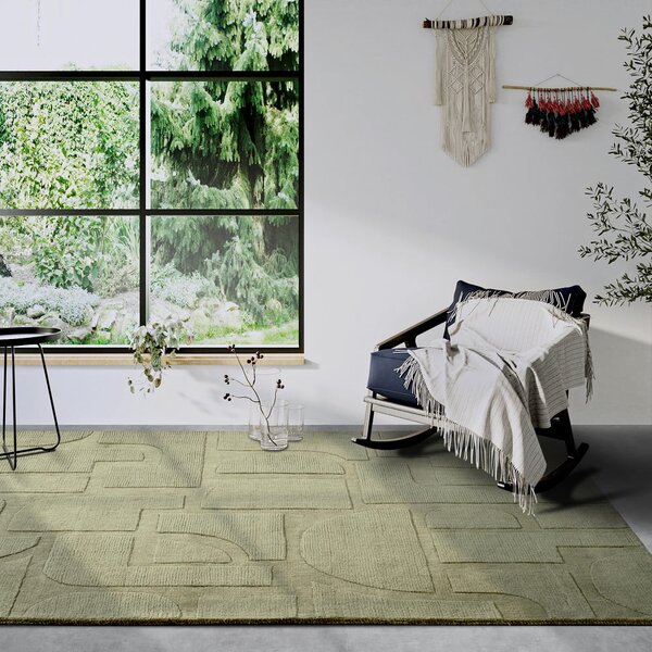Zielony wełniany dywan tkany ręcznie 80x150 cm Alexis – Villeroy&Boch