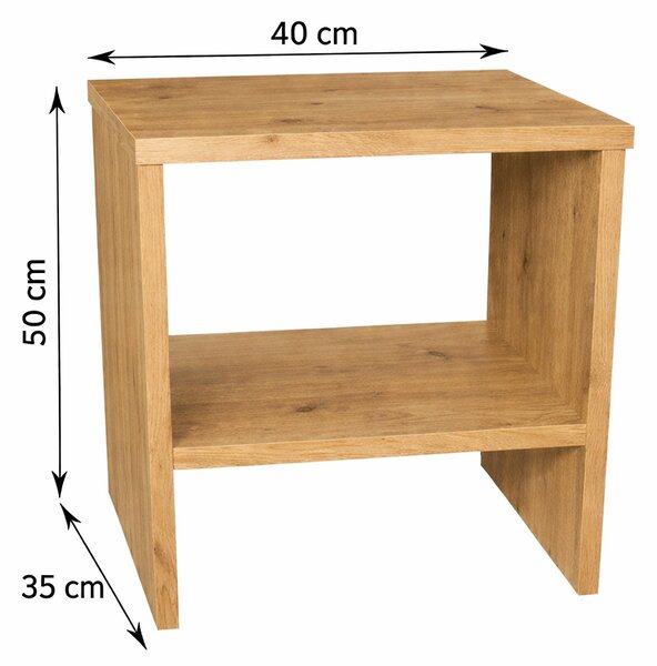 Szafka nocna BOXI szafka nocna 40 cm dąb sonoma lub dąb artisan