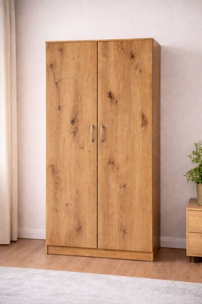 Szafa LOFT 2D szafa dwudrzwiowa 80 cm dąb sonoma lub dąb artisan