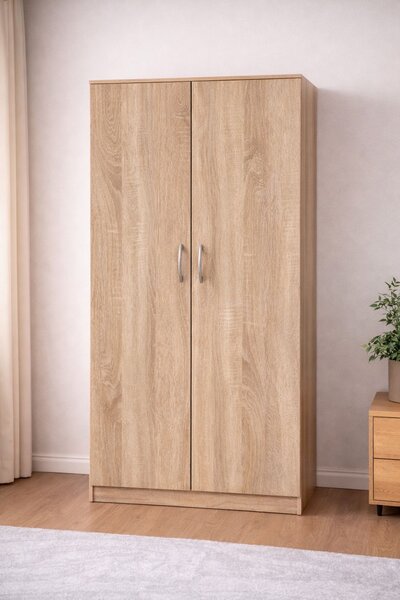 Szafa LOFT 2D szafa dwudrzwiowa 80 cm dąb sonoma lub dąb artisan