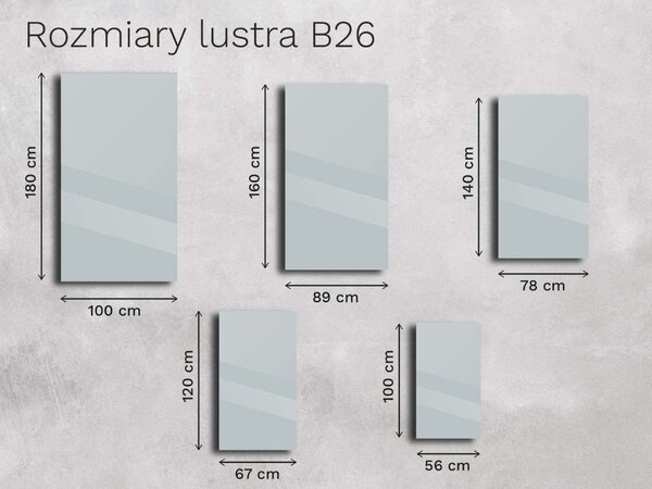 Lustro Base fazowane B26